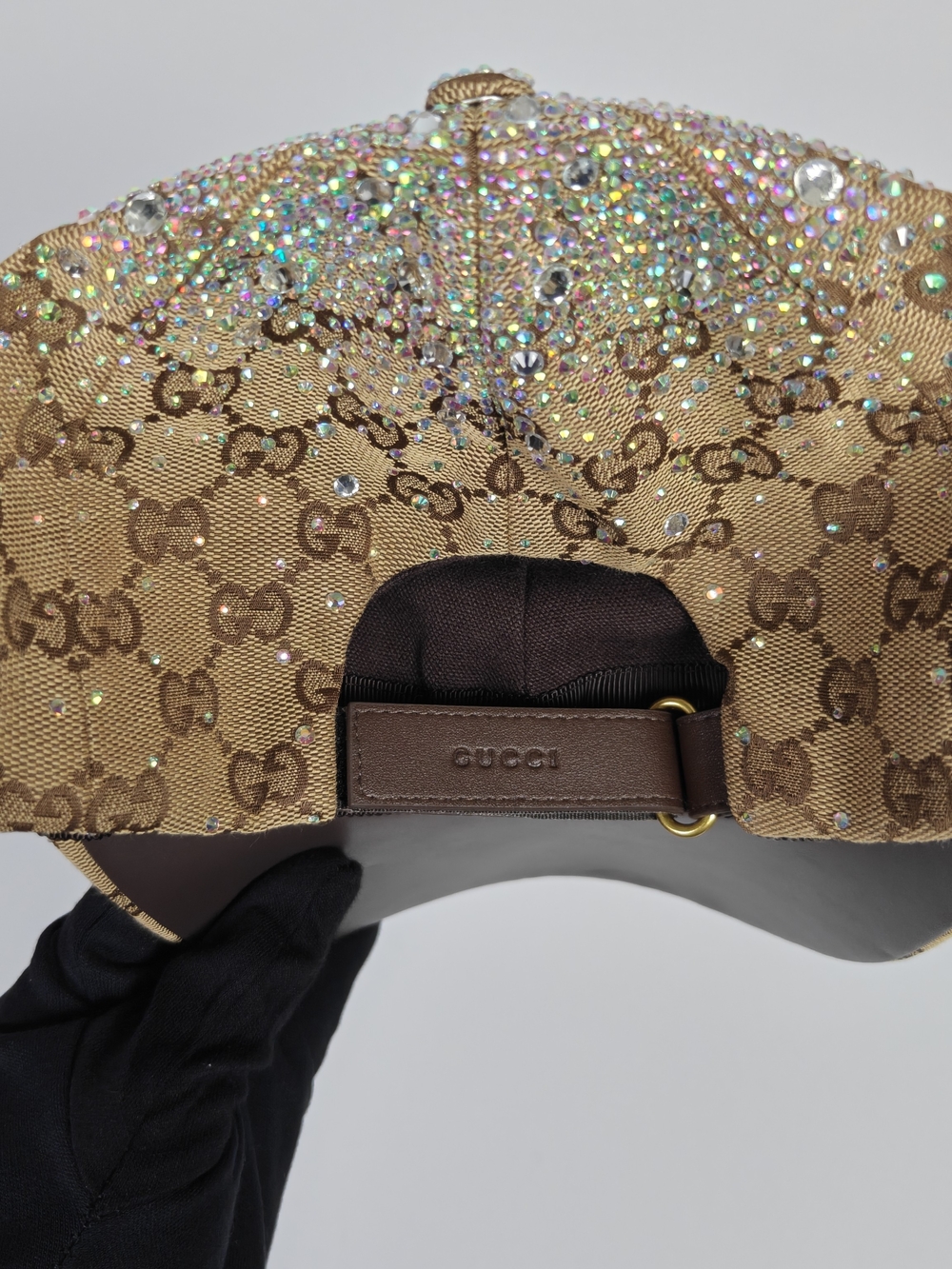 Gucci GG canvas baseball hat with crystals - Picture 5 of 7